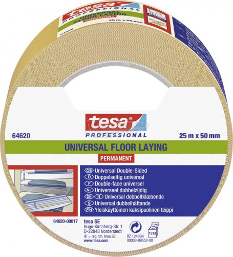 tesa UNIVERSAL PERMANENT Fektető szalag Professional Fehér 25m x 50mm 1db 64620-00017-11