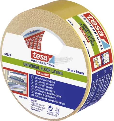 tesa UNIVERSAL PERMANENT Fektető szalag Professional Fehér 25m x 50mm 1db 64620-00017-11