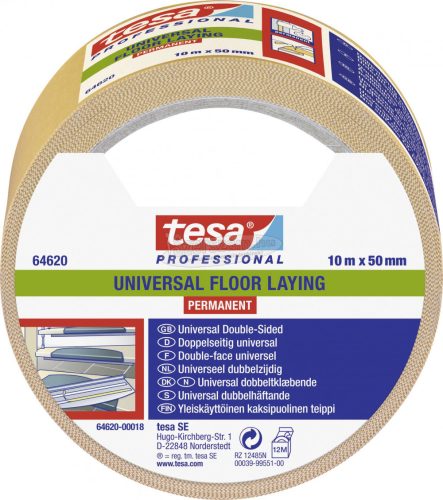 tesa UNIVERSAL PERMANENT Fektető szalag Professional Fehér 10m x 50mm 1db 64620-00018-11