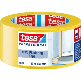   tesa SPVC Vakolat színelválasztó szalag Professional Sárga 33m x 50mm 1db 66001-00001-00