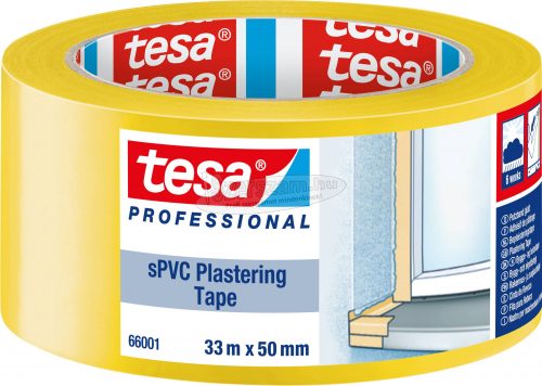 tesa SPVC Vakolat színelválasztó szalag Professional Sárga 33m x 50mm 1db 66001-00001-00