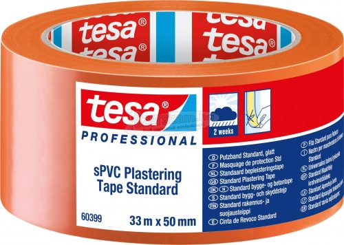 tesa SPVC Vakolat színelválasztó szalag Professional Narancs 33m x 50mm 1db 60399-00001-01
