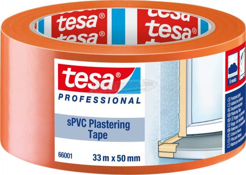 tesa SPVC Vakolat színelválasztó szalag Professional Narancs 33m x 50mm 1db 66001-00003-00