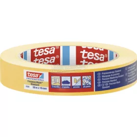   tesa PRECISION STANDARD Krepp szalag Sárga 50m x 19mm 1db 04344-00004-00