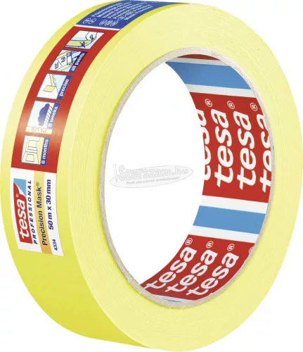 tesa PRECISION Krepp szalag Sárga 50m x 30mm 1db 04334-00002-00