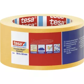   tesa PRECISION STANDARD Krepp szalag Sárga 50m x 50mm 1db 04344-00000-00