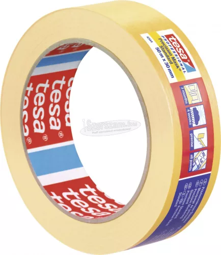 tesa PRECISION STANDARD Krepp szalag Sárga 50m x 30mm 1db 04344-00002-00