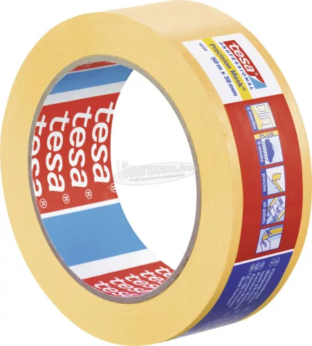 tesa PRECISION STANDARD Krepp szalag Sárga 50m x 38mm 1db 04344-00001-00
