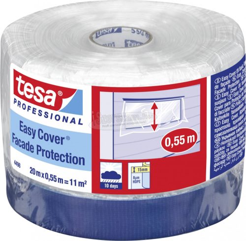 tesa 04498-00000-00 Fedőfólia tesa Easy Cover Átlátszó 20mx55 cm 1db 04498-00000-00