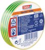 tesa Szigetelőszalag Professional Sárga, Zöld 20m x 19mm 1db 53988-00076-00