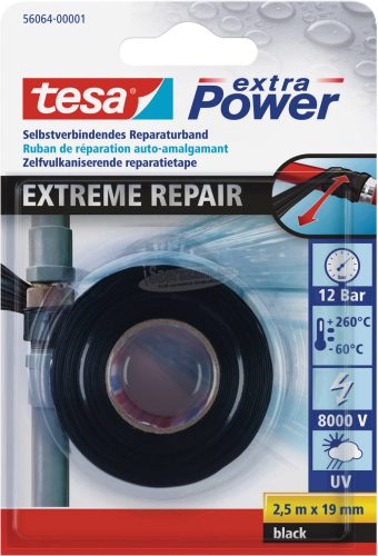 tesa EXTREME REPAIR 56064-00001-00 Repair tape tesa extra Power Fekete 2.5mx19mm 1db 56064-00001-00