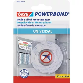   tesa UNIVERSAL Rögzítő szalag Powerbond Fehér 1,5m x 19mm 1db 58565-00001-00