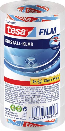 tesa Ragaszó film kristálytiszta Átlátszó 33m x 15mm 6db 57726-00000-02