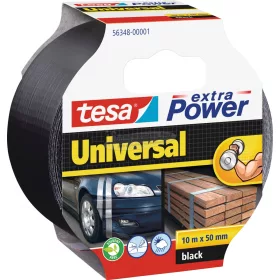   tesa UNIVERSAL Szövet ragasztószalag extra Power Fekete 10m x 50mm 1db 56348-00001-05