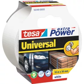   tesa UNIVERSAL Szövet ragasztószalag extra Power Fehér 10m x 50mm 1db 56348-00005-05
