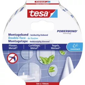   tesa TILES Rögzítő szalag Powerbond Fehér 5m x 19mm 1db 77745-00000-00