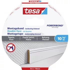   tesa WALLPAPER Rögzítő szalag Powerbond Fehér 5m x 19mm 1db 77743-00000-00