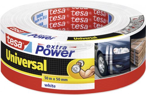 tesa Szövet ragasztószalag extra Power Fehér 50m x 50mm 1db UNIVERSAL 56389-00002-06