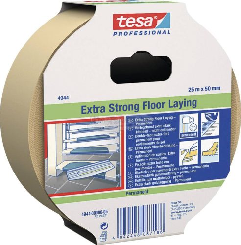 tesa EXTRA STRONG 04944-00002-11 Kétoldalas ragasztószalag tesafix 4944 Fehér 10mx50mm 1db 04944-00002-11