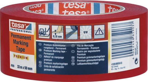 tesa PREMIUM 04169-00059-93 Jelölő ragasztószalag tesa Professional Piros 33mx50mm 1db 04169-00059-93