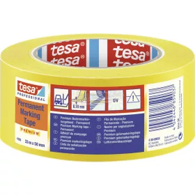   tesa PREMIUM Jelölő ragasztószalag Professional Sárga 33m x 50mm 1db 04169-00058-93