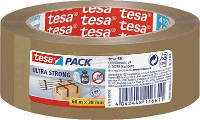 tesa ULTRA STRONG Csomagolószalag tesapack Barna 66m x 38mm 1db 57175-00000-02