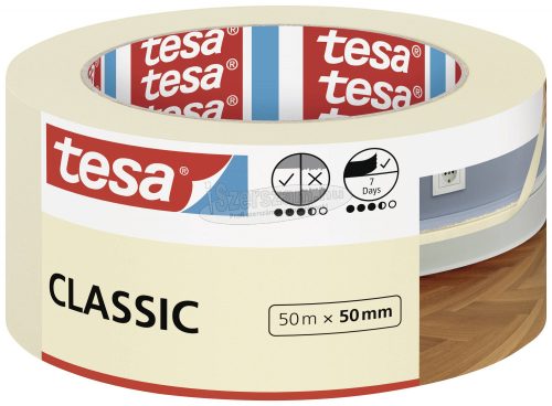 tesa Classic 52807-00000-03 Festő védőszalag Fehér 50mx50mm 1db 52807-00000-03