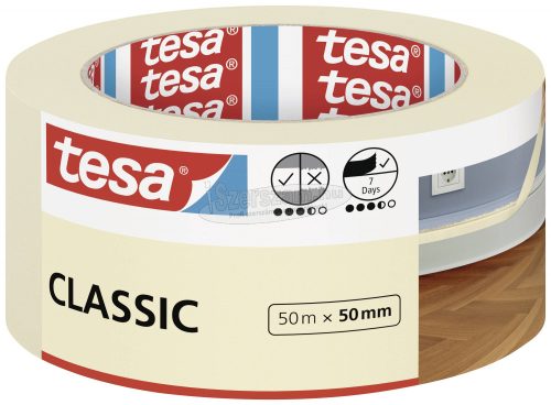 tesa Classic Festő védőszalag Fehér 50m x 50mm 1db 52807-00000-03