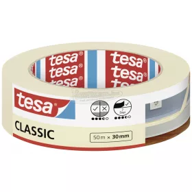   tesa Classic Festő védőszalag Fehér 50m x 30mm 1db 52805-00000-03