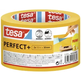   tesa Perfect+ Festő védőszalag Sárga 100m x 30mm 2db 56539-00000-00