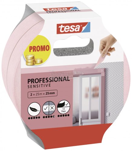 tesa Professional Sensitive Festő védőszalag Rózsaszín 50m x 25mm 2db 56267-00000-01