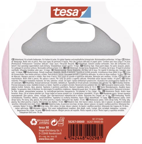 tesa Professional Sensitive Festő védőszalag Rózsaszín 50m x 25mm 2db 56267-00000-01