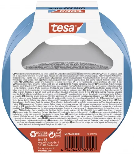 tesa Professional Outdoor Festő védőszalag Kék 50m x 25mm 2db 56214-00000-03
