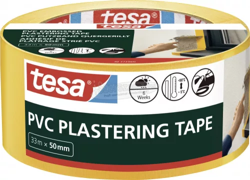 tesa PVC Putzband Vakolat színelválasztó szalag Sárga 33m x 50mm 1db 55486-00000-00