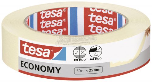 tesa Economy Festő védőszalag Fehér 50m x 25mm 1db 05278-00000-03