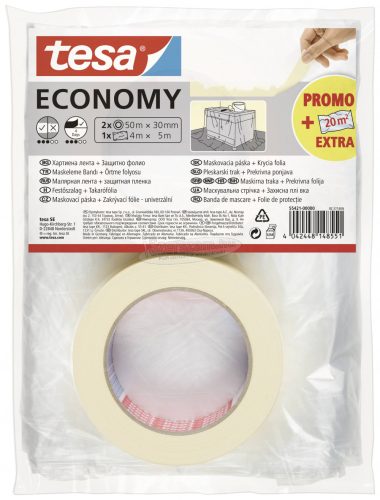tesa Economy Festő védőszalag Fehér 1 készlet 55421-00000-05