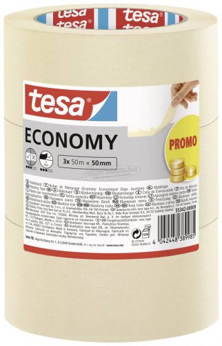 tesa Economy 55342-00000-00 Festő védőszalag Fehér 50mx50mm 3db 55342-00000-00