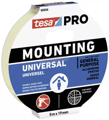 tesa Mounting PRO Universal Rögzítő szalag Fehér 5m x 9mm 1db 66958-00001-00
