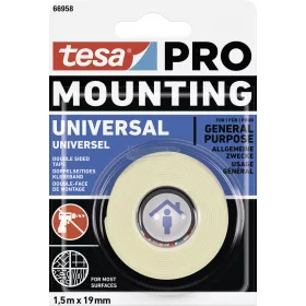  tesa Mounting PRO Universal Rögzítő szalag Fehér 1,5m x 9mm 1db 66958-00000-00