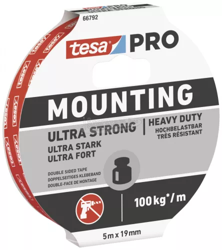 tesa Mounting PRO Ultra Strong Rögzítő szalag Fehér 5m x 19mm 1db 66792-00001-00