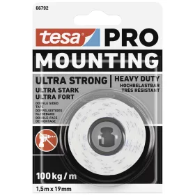   tesa Mounting PRO Ultra Strong Rögzítő szalag Fehér 1,5m x 19mm 1db 66792-00000-00