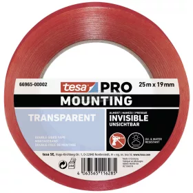   tesa Mounting PRO Transparent Rögzítő szalag Átlátszó 25m x 19mm 1db 66965-00002-00
