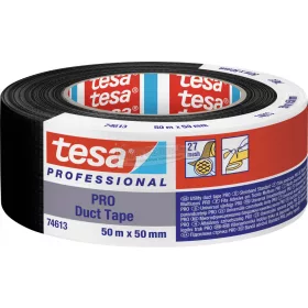   tesa Duct Tape PRO javítószalag Fekete 50m x 50mm 1db 74613-00002-00