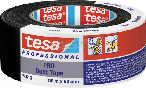 tesa Duct Tape PRO 74613-00002-00 Repair tape Fekete 50mx50mm 1db 74613-00002-00