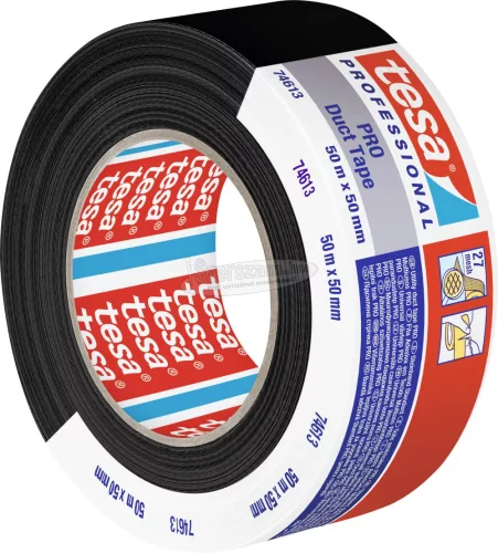 tesa Duct Tape PRO javítószalag Fekete 50m x 50mm 1db 74613-00002-00