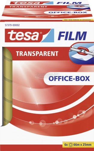 tesa OFFICE-BOX tesafilm Átlátszó 66m x 25mm 6db 57379-00002-01