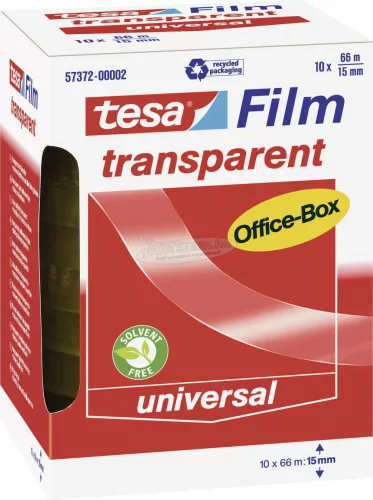 tesa OFFICE-BOX tesafilm Átlátszó 66m x 15mm 10db 57372-00002-01
