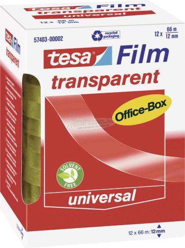 tesa OFFICE-BOX tesafilm Átlátszó 66m x 12mm 12db 57403-00002-01