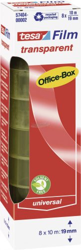 tesa OFFICE-BOX tesafilm Átlátszó 10m x 19mm 8db 57404-00002-04