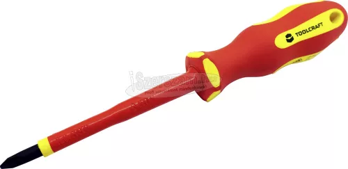 TOOLCRAFT PH2 TO-5345754 VDE, Elektronika- és finommechanika, Kereszthornyú csavarhúzó PH2 100mm TO-5345754